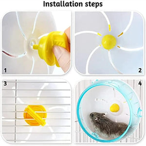 Planet Gates Hamster Running Disc Toy 3 Size Silent Small Pet Rotatory Jogging Wheel Small Pets Sports Wheel Toys Hamster Cage Accessories