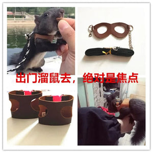 Planet Gates Hamster Squirrel Small Pet Chest Strap Leash Traction Rope Sugar Glider Outdoor Traction Rope Small Pet Windproof Anti Lost Rope