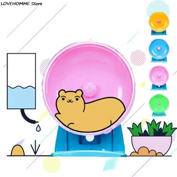 Planet Gates Hamster Wheel Small Animal Running Disc Toys Cute Plastic Jogging Exercise Wheel