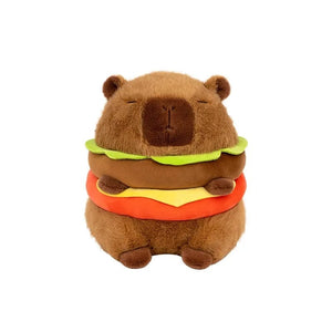 Planet Gates Han bao CPBLA / 20cm Hamburg Capybara Plush Toy Fluffty Kawaii Plushie Doll Simulation Capibara Anime Cute Stuffed Animals Soft Plush Gift Kid Toys