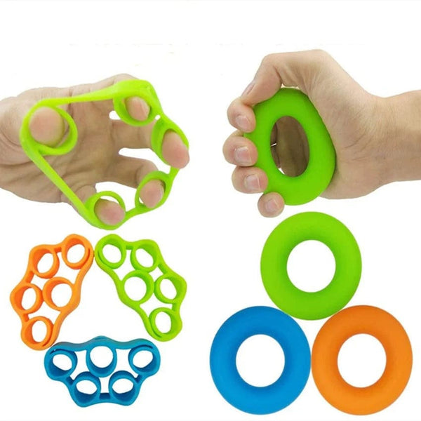Planet Gates Hand Gripper Silicone Finger Expander Exercise Hand Grip Wrist Strength Trainer Finger Exerciser Resistance Bands Fitness