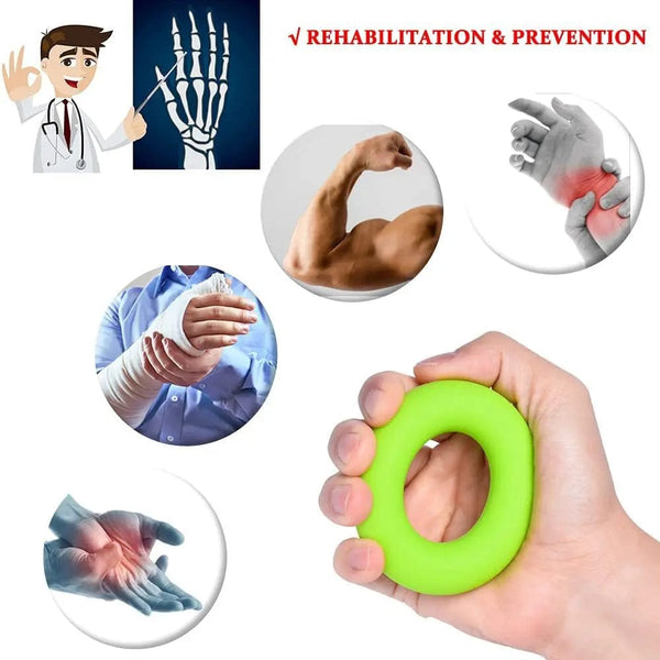 Planet Gates Hand Gripper Silicone Finger Expander Exercise Hand Grip Wrist Strength Trainer Finger Exerciser Resistance Bands Fitness