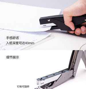 Planet Gates Hand held stapler student office binding machine multi function labor saving durable stapler thickened medium stapler