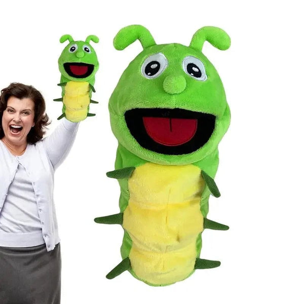 Planet Gates Hand Puppets Kids Toys Plush Insects Animal Caterpillar Ladybug Hand Puppets Doll Family Storytelling Role-playing Finger Toys