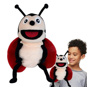 Planet Gates Hand Puppets Kids Toys Plush Insects Animal Caterpillar Ladybug Hand Puppets Doll Family Storytelling Role-playing Finger Toys