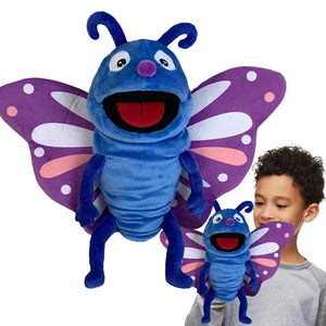 Planet Gates Hand Puppets Kids Toys Plush Insects Animal Caterpillar Ladybug Hand Puppets Doll Family Storytelling Role-playing Finger Toys