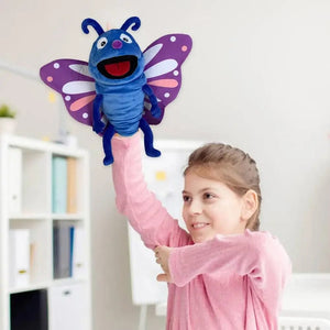 Planet Gates Hand Puppets Kids Toys Plush Insects Animal Caterpillar Ladybug Hand Puppets Doll Family Storytelling Role-playing Finger Toys
