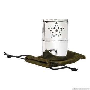 Planet Gates Hand warmer Mini Refillable Pocket Heater Mini Reusable Hand Warmer Zinc Alloy Small Warmer Burner for Camping Skiing Fishing Hiking de20 21