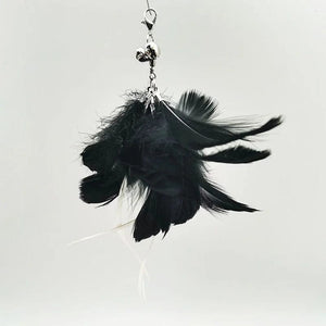 Planet Gates Handfree Bird/Feather Cat Wand with Bell Powerful Suction Cup Interactive Toys for Cats Kitten Hunting Exercise Pet Products