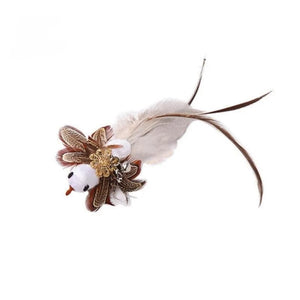 Planet Gates Handfree Bird/Feather Cat Wand with Bell Powerful Suction Cup Interactive Toys for Cats Kitten Hunting Exercise Pet Products