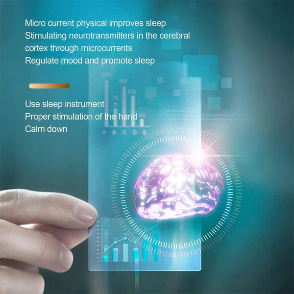 Planet Gates Handheld Micro-Current Instrument Focus Attention Lightweight Sleeping Device Anxiety Pressure Relief for Insomnia Brain Massage