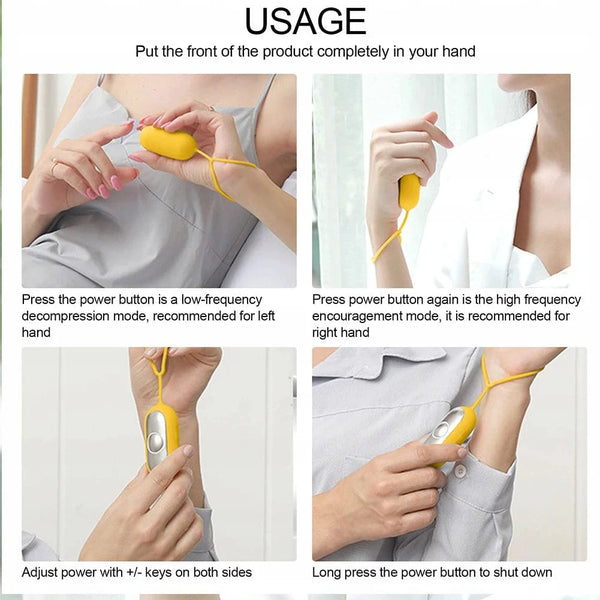 Planet Gates Handheld Micro-Current Instrument Focus Attention Lightweight Sleeping Device Anxiety Pressure Relief for Insomnia Brain Massage