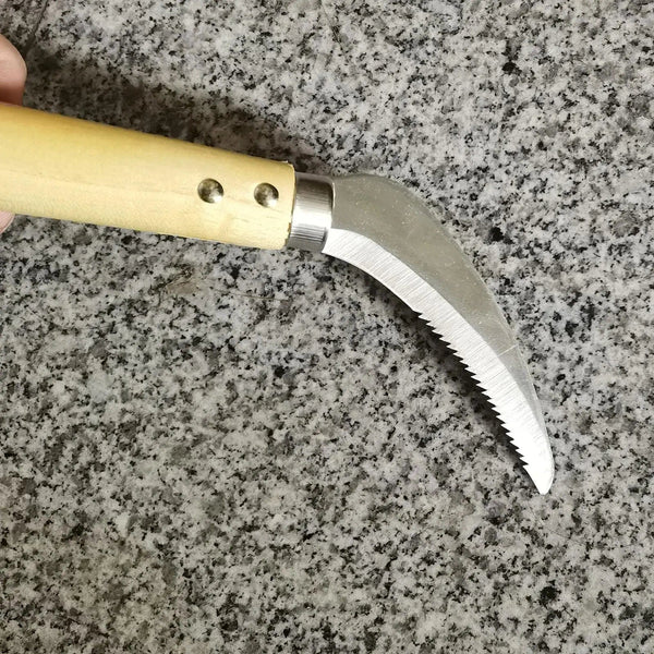 Planet Gates Handheld Sickle Tool Portable Heavy Duty Hand Hoe Japanese Gardening Weeding Sickle Sod Sickle for Flower Weeding Bonsai