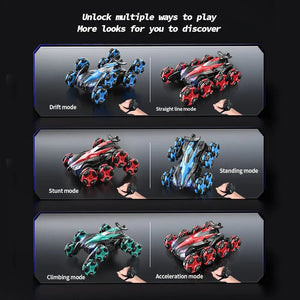 Planet Gates Handle control RC Car Toy Eight Wheels Spray Twisting Stunt Drift Car Remote Controlled Cars RC Toy for Children Adults Watch Remote Control