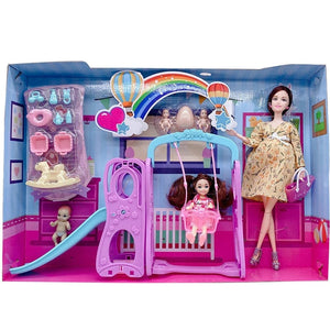 Planet Gates Handmade Doll Accessories Baby Dolls Pregnant Mom Lady Father Dad For Barbiess Game Christmas Birthday Gift, Assemble Required