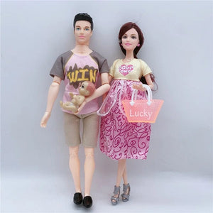 Planet Gates Handmade Doll Accessories Baby Dolls Pregnant Mom Lady Father Dad For Barbiess Game Christmas Birthday Gift, Assemble Required