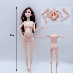 Planet Gates Handmade Doll Accessories Baby Dolls Pregnant Mom Lady Father Dad For Barbiess Game Christmas Birthday Gift, Assemble Required