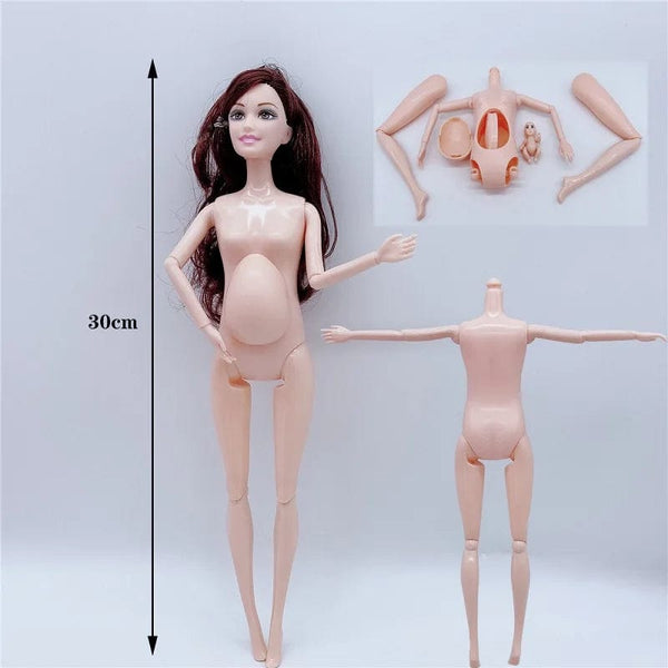 Planet Gates Handmade Doll Accessories Baby Dolls Pregnant Mom Lady Father Dad For Barbiess Game Christmas Birthday Gift, Assemble Required