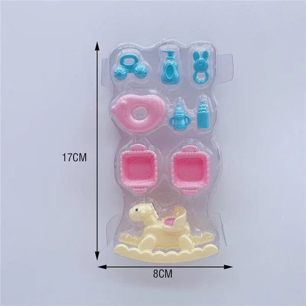 Planet Gates Handmade Doll Accessories Baby Dolls Pregnant Mom Lady Father Dad For Barbiess Game Christmas Birthday Gift, Assemble Required