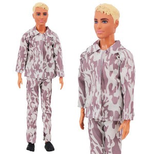 Planet Gates Handmade Ken Doll Clothes T-shirt + Trousers For Barbie Dress Accessories Fashion Daily Clothing Toys For Gils Birthday Gift