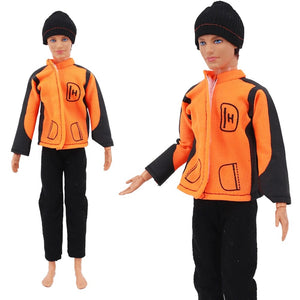Planet Gates Handmade Ken Doll Clothes T-shirt + Trousers For Barbie Dress Accessories Fashion Daily Clothing Toys For Gils Birthday Gift