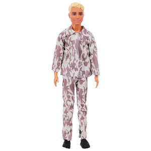 Planet Gates Handmade Ken Doll Clothes T-shirt + Trousers For Barbie Dress Accessories Fashion Daily Clothing Toys For Gils Birthday Gift