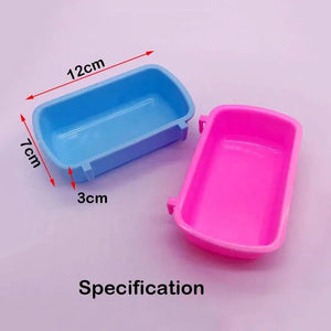 Planet Gates Hangable Plastic Hamster Squirrel Food Feeder Small Pets Water Drinking Bowl Food Bowl Pets Hamster Cage Product Accessories