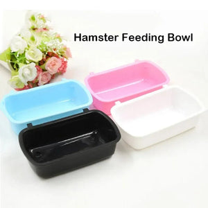 Planet Gates Hangable Plastic Hamster Squirrel Food Feeder Small Pets Water Drinking Bowl Food Bowl Pets Hamster Cage Product Accessories