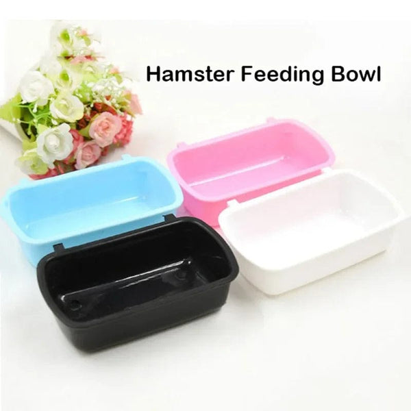 Planet Gates Hangable Plastic Hamster Squirrel Food Feeder Small Pets Water Drinking Bowl Food Bowl Pets Hamster Cage Product Accessories
