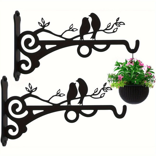 Planet Gates Hanging Basket 1pc Multi-Functional Hanging Basket Plant Bracket Outdoor And Indoor, Plant Hook, Wall Mounted Lantern Hook, Garden Plant Flower Light, Bird Feeder