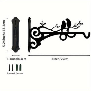 Planet Gates Hanging Basket 1pc Multi-Functional Hanging Basket Plant Bracket Outdoor And Indoor, Plant Hook, Wall Mounted Lantern Hook, Garden Plant Flower Light, Bird Feeder