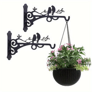 Planet Gates Hanging Basket 1pc Multi-Functional Hanging Basket Plant Bracket Outdoor And Indoor, Plant Hook, Wall Mounted Lantern Hook, Garden Plant Flower Light, Bird Feeder
