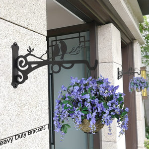 Planet Gates Hanging Basket 1pc Multi-Functional Hanging Basket Plant Bracket Outdoor And Indoor, Plant Hook, Wall Mounted Lantern Hook, Garden Plant Flower Light, Bird Feeder