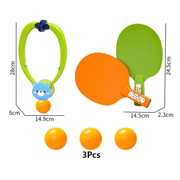 Planet Gates Hanging Table Tennis Trainer With Racket Mini Badminton Tennis Ball Parent-child Interactive Game Indoor Outdoor Kids Sports Toy