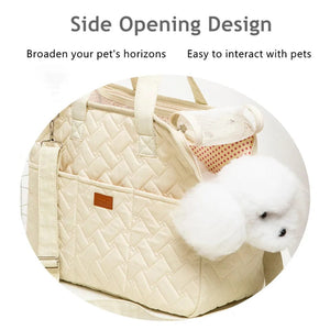 Planet Gates Hanpanda Four Season Large Space Breathable Side Opening Carrier For Dogs Portable Cat Canvas Shoulder Bag Pet Travel Supplies