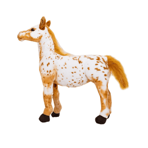 Planet Gates HANXUE / 35CM 28cm  Simulation Horse Stuffed Animal Plush Dolls High Quality Realistic Image Classic Personal Toy For Birthday Gift