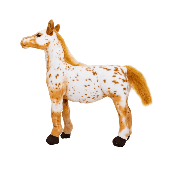 Planet Gates HANXUE / 35CM 28cm  Simulation Horse Stuffed Animal Plush Dolls High Quality Realistic Image Classic Personal Toy For Birthday Gift