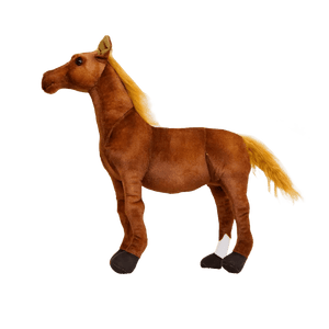 Planet Gates HANXUE / 35CM 28cm  Simulation Horse Stuffed Animal Plush Dolls High Quality Realistic Image Classic Personal Toy For Birthday Gift