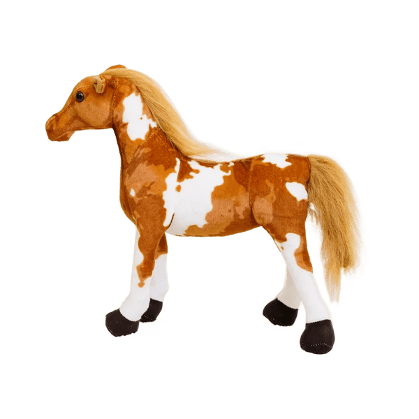 Planet Gates HANXUE / 35CM 28cm  Simulation Horse Stuffed Animal Plush Dolls High Quality Realistic Image Classic Personal Toy For Birthday Gift