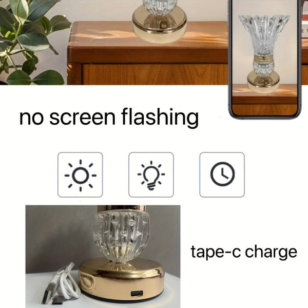 Planet Gates Hardware Vase 1pc Decorative Table Lamp, American Vase Ornament Bedroom Bedside Light, Home Warm New Room Gift Atmosphere Night Light