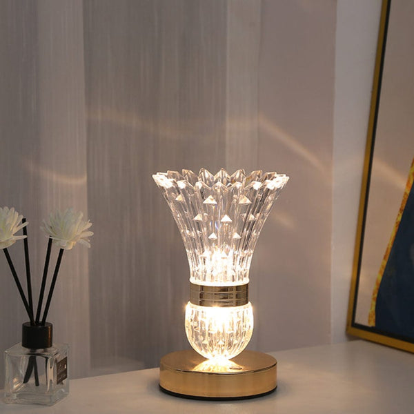 Planet Gates Hardware Vase 1pc Decorative Table Lamp, American Vase Ornament Bedroom Bedside Light, Home Warm New Room Gift Atmosphere Night Light