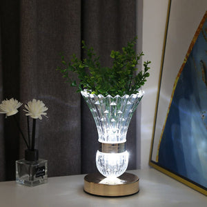 Planet Gates Hardware Vase 1pc Decorative Table Lamp, American Vase Ornament Bedroom Bedside Light, Home Warm New Room Gift Atmosphere Night Light