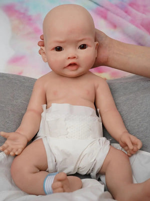 Planet Gates Harper( unpainted ) / CHINA / Girl 17" Micro Preemie Full Body Silicone Baby Doll "Harper"Lifelike Mini Reborn Doll Surprice Children Anti-Stress My Melody