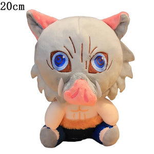 Planet Gates Hashibira Inosuke / 20cm Demon Slayer Plush Toys Anime Kamado Tanjirou Hashibira Inosuke Tomioka Giyuu Rengoku Kyoujurou Kochou Shinobu Agatsuma Zenitsu