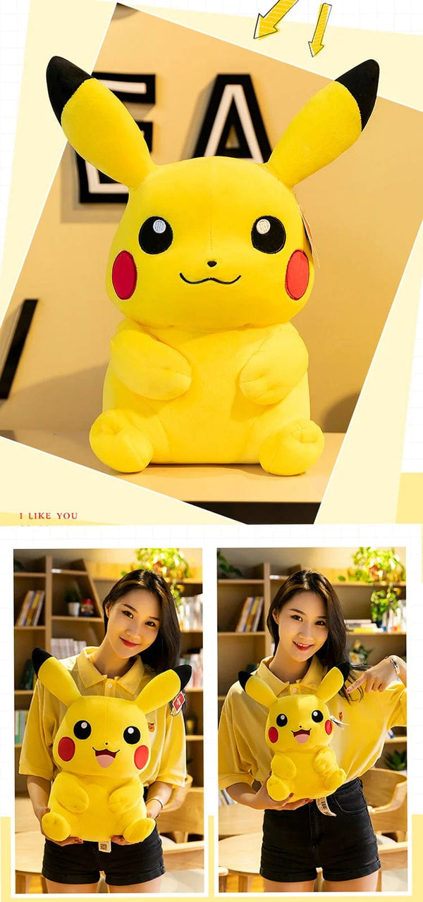 Planet Gates Have a good laugh / 55-60cm Cute Pikachu Plushies Doll Anime Pokemon Kawaii Large Stuffed Plush Toys Soft High Quality Fill Christmas Gifts For Children
