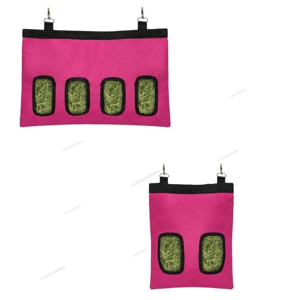 Planet Gates Hay Bag Hanging Pouch Feeder Holder Feeding Dispenser Container for Rabbit Guinea Pig Small Animals Pet Bunny Cage Accessories