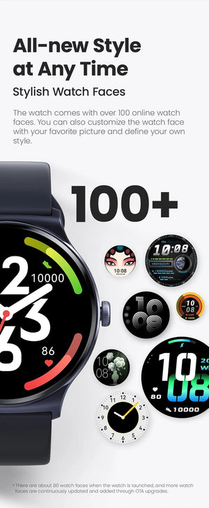 Planet Gates HAYLOU Solar Lite Smart Watch 1.38" Display Bluetooth 5.3 100+ Watch Faces SpO2 Heart Rate Monitor 20 Days Endurance Smartwatch