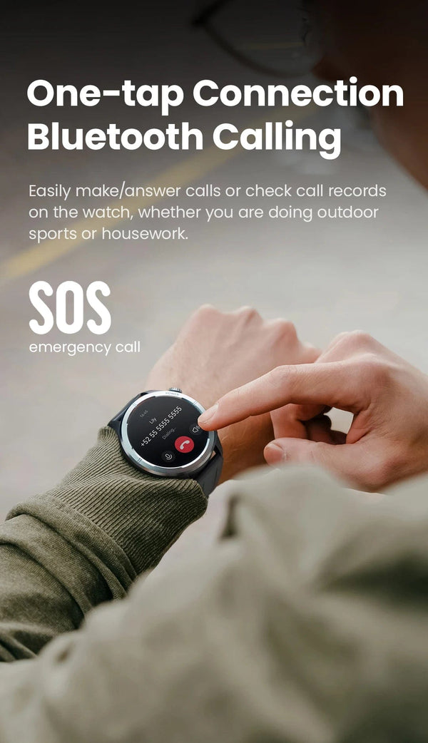 Planet Gates HAYLOU Solar Neo Smart Watch 1.53'' HD Display Bluetooth Call 24H Health Monitoring Smartwatchs Men Women Smart Sport Watchs