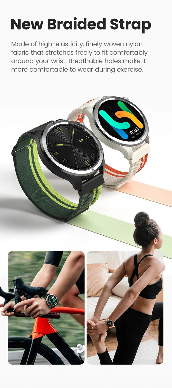 Planet Gates HAYLOU Solar Neo Smart Watch 1.53'' HD Display Bluetooth Call 24H Health Monitoring Smartwatchs Men Women Smart Sport Watchs