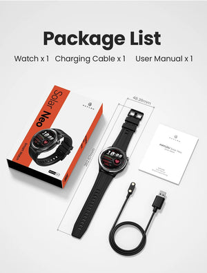 Planet Gates HAYLOU Solar Neo Smart Watch 1.53'' HD Display Bluetooth Call 24H Health Monitoring Smartwatchs Men Women Smart Sport Watchs